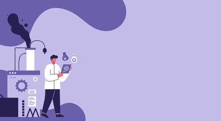 Man with a staff carefully navigating a waterfall and river amidst red mountains, depicting exploration, adventure, and overcoming challenges in nature.