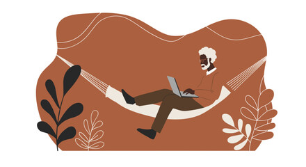 Young woman working remotely from her comfortable home sofa with a laptop. Perfect for themes of freelance, online learning, and modern lifestyle.