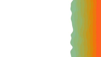 Vibrant abstract background featuring wavy vertical stripes in a dynamic green to orange gradient, ideal for modern graphic design or digital banners.