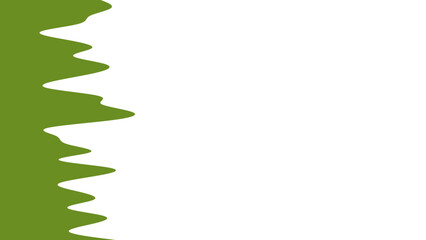 Abstract green wave pattern on a white background, perfect for presentations, eco-friendly themes, and graphic design.