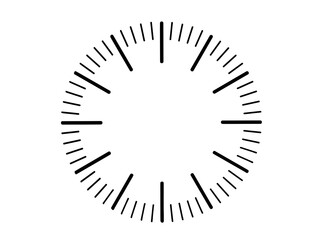 White wall dial isolated on white background