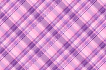 Pastel plaid background in light pink and purple hues. Ideal for fashion, design, or festive themes. Creates a sweet and cheerful atmosphere.