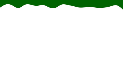 Simple wavy green border on a clean white background, ideal for headers, banners, or graphic design projects. Represents nature, freshness, and growth in a minimalist style.