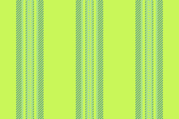 Sile background textile vector, golf fabric pattern vertical. Christmas ornament seamless lines stripe texture in lime and teal colors.