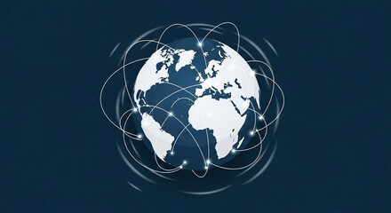 Global Network Connection - A World of Interconnectedness and Communication.