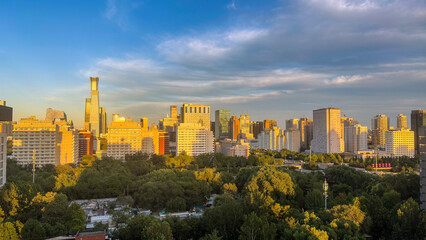 Obraz premium panoramic view of the city of Beijing