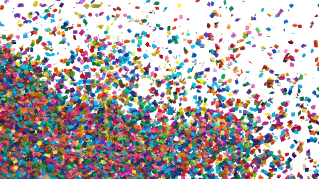 Vibrant, colorful confetti-like pattern