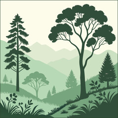 Obraz premium Tropical Beach at Sunset with Island 