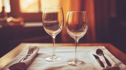 cutlery. Warm kitchen scene with place settings for two, evoking a sense of simplicity and togetherness. menu design, packaging mockups, designed for food delivery and cloud-kitchen brand materials.