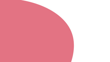 Minimalist design with a bold pink quarter circle contrasted by clean white space, versatile for contemporary branding or digital media.
