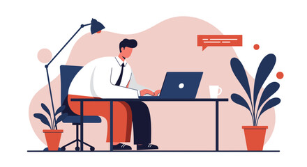 Man organizing clothes in a wardrobe. Illustration of daily routine, personal style, and home organization. Ideal for lifestyle and domestic concepts.