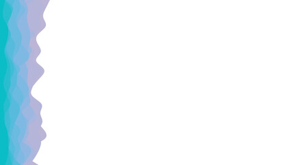 Fluid abstract wavy gradient in cool blue and purple tones on a clean white background, ideal for modern design and digital projects.