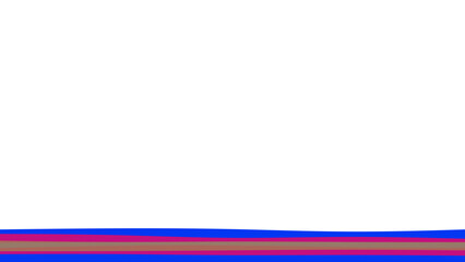 Abstract horizontal stripe design featuring blue, pink, and brown bands on a clean white background. Ideal for modern digital layouts, borders, or graphic elements.
