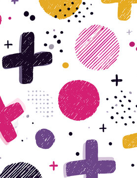 Motif vectoriel sans couture color&eacute; et ludique