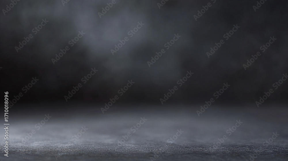 Poster evocative dark gray background with subtle textures and gradient lighting. perfect for product displ