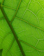 Obraz premium Close-up leaf veins