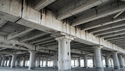 abandoned factory building, 8k image