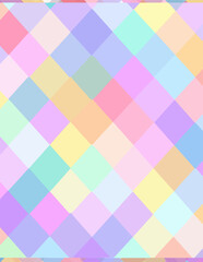 Moldura vetorial com padrão de losangos pastéis