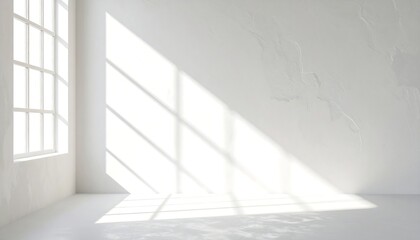 Sunlight in White Room Interior