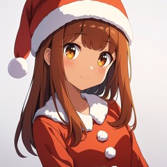 アニメ調の美少女の切り抜き用素材