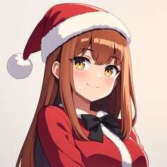 アニメ調の美少女の切り抜き用素材