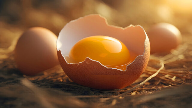 broken egg shell