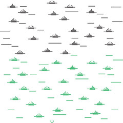 Collection of diagonal line graphics in various colors isolated on white background