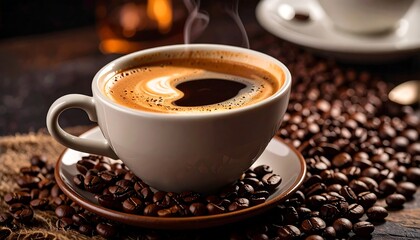Fototapeta premium Espresso coffee in a cup