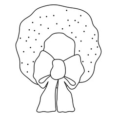 Isolate Christmas element, icon, sign, item or holiday element for seasonal design and celebration.