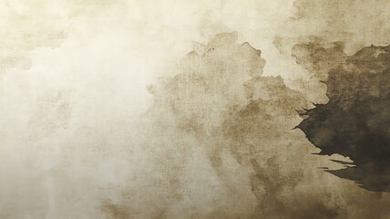 Traditional ink wash brush watercolor, textured rice paper background, shadow gradients, vintage aesthetic, copy space for text