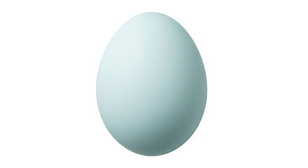 Isolated light blue egg, gradient surface, light and shadow, clean product shot, avian
