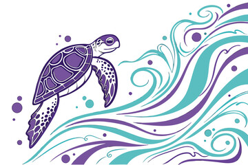 Obraz premium vector illustration of an underwater world