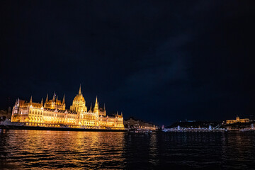 ブダペスト、ドナウ川夜景