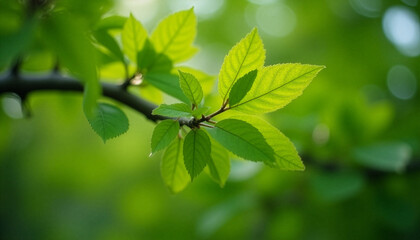 녹색 나뭇잎 클로즈샷3