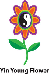 Elegant yun flower illustration isolated on white background