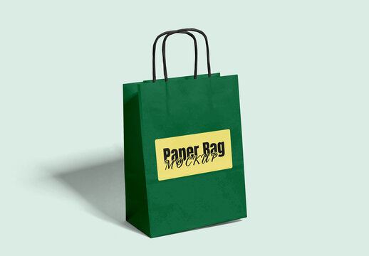 Perspective Shopping Bag Mockup