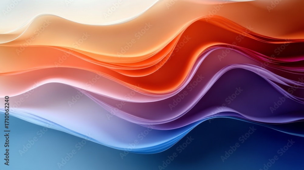 Aufkleber vibrant abstract gradient background with flowing shapes and textures for modern art design