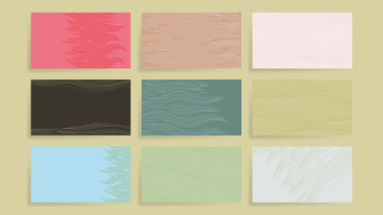 Eco Abstract Rectangle Vector Backgrounds Set 