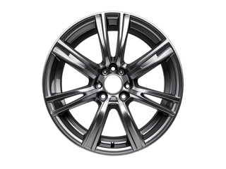 Obraz premium Car wheel isolated on white background