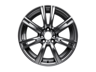 Car wheel isolated on white background