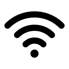Different black wifi icon set. Wireless internet Sign isolated on white background. Vector wi-fi signal 
