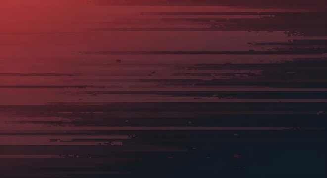 red black digital glitch horizontal lines abstract background - Powered by Adobe