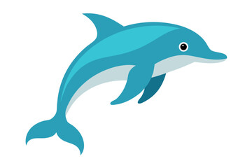 Obraz premium dolphin isolated on white background