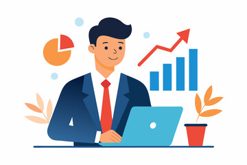 businessman with laptop