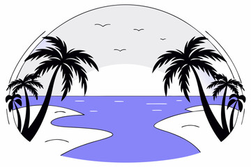 palm tree on the beach