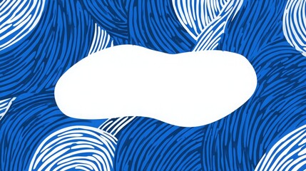 Abstract blue waves with a blank space for text or graphics, perfect for creative projects.