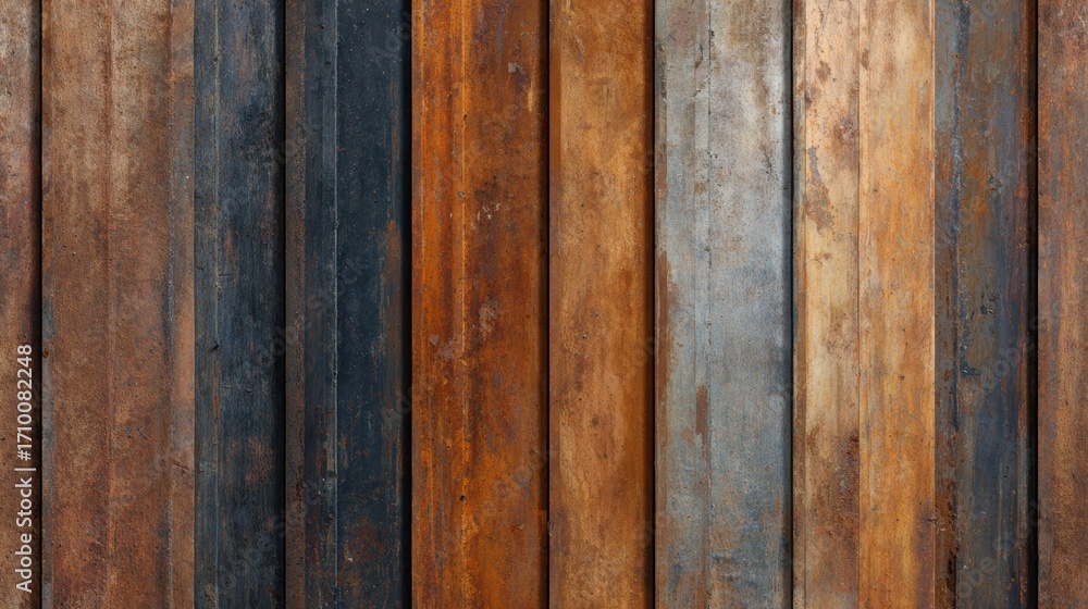 Poster a close-up view of rustic wooden planks showcasing various textures and colors in a warm, inviting s