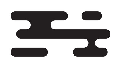 Black traditional Asian-style cloud