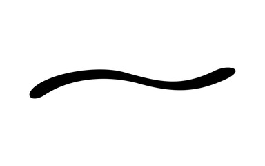 Simple Hand Drawn Wavy Line or Tilde Symbol