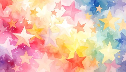 Colorful star background